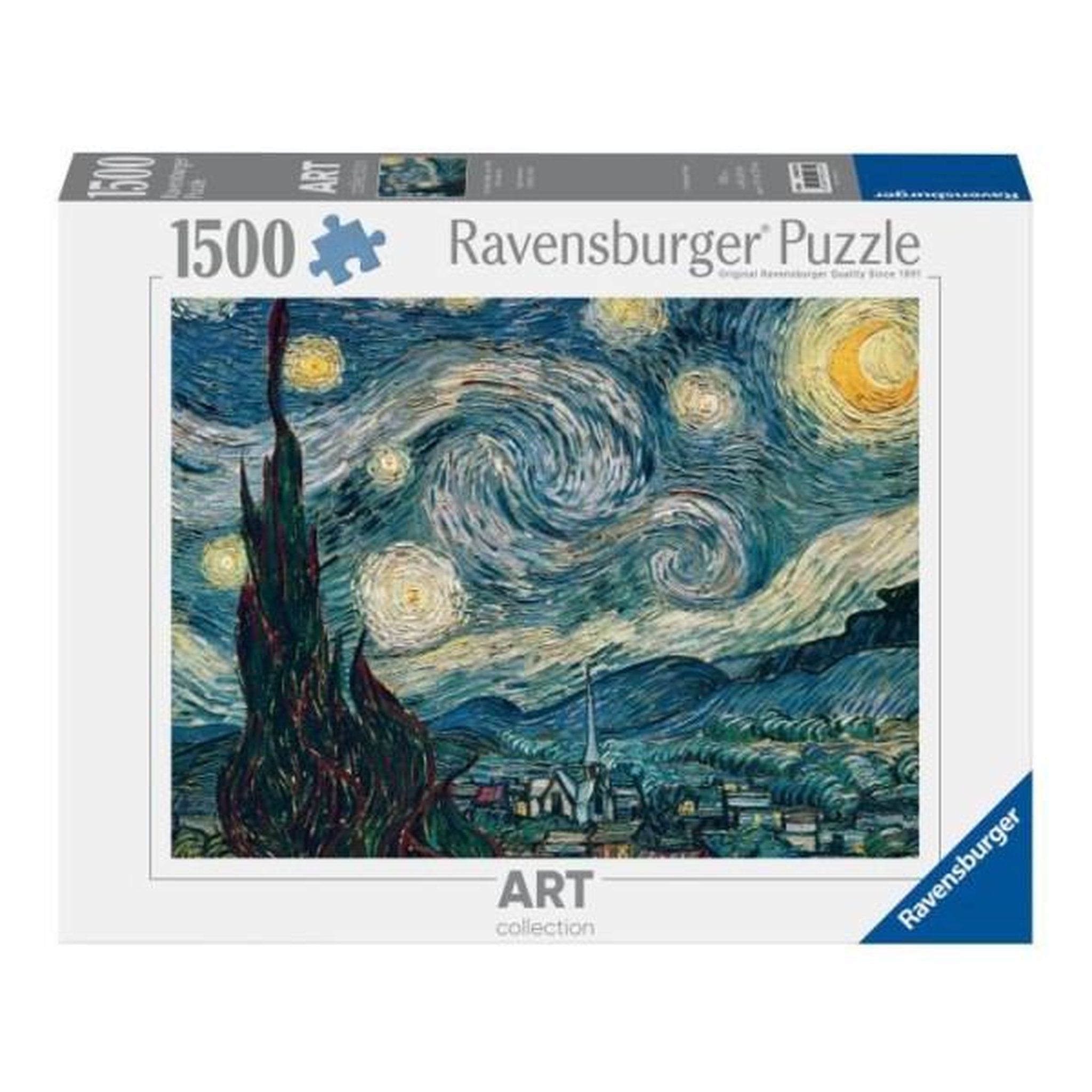 RAVENSBURGER Puzzles - puzzle 1500 pieces ravensburger, vincent van gogh: la nuit étoilée (80x60cm)