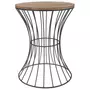 H&S Collection Table d'appoint Metal Beige