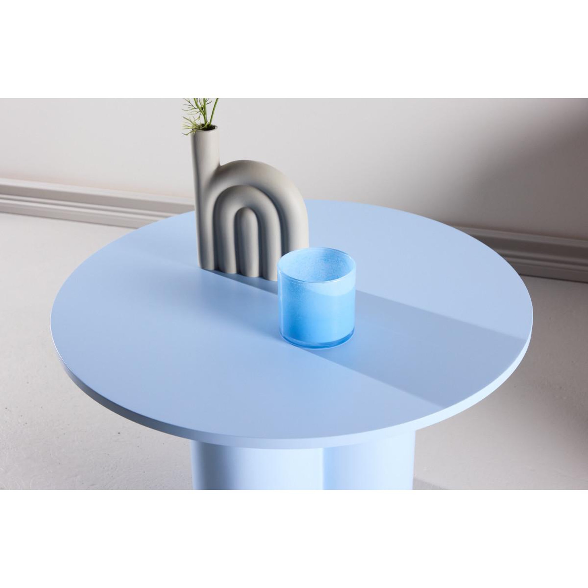 Voir la diapositive 4 : Paris Prix Table basse ronde  olivia  80cm bleu clair