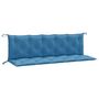Voir la diapositive 2 : VIDAXL Coussins de banc de jardin lot de 2 bleu melange tissu