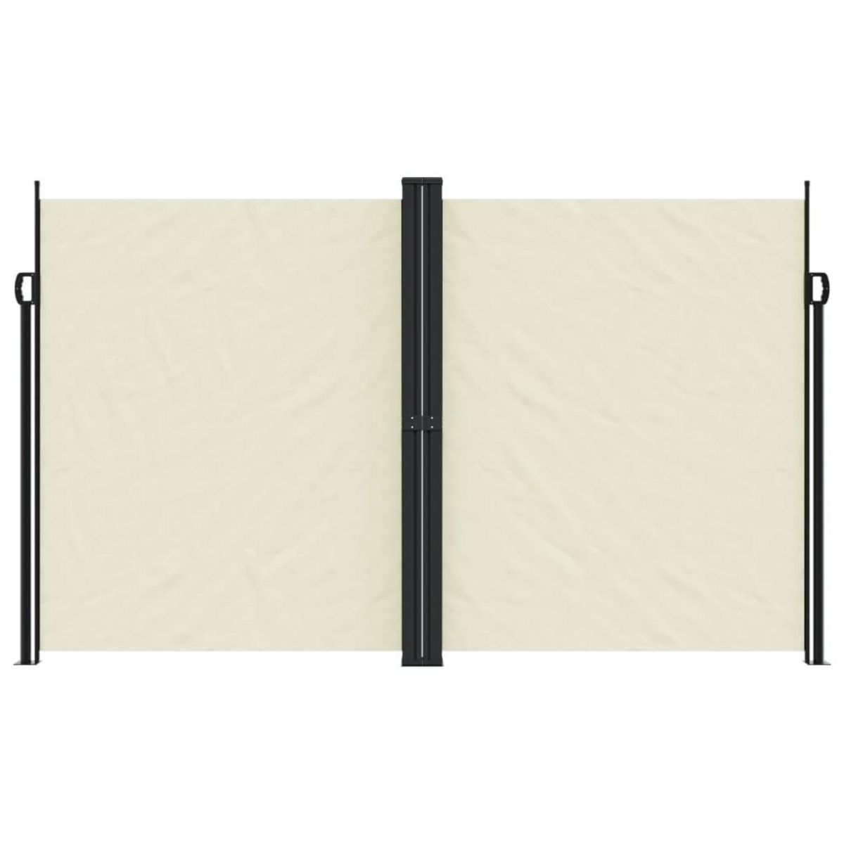 VIDAXL Auvent lateral retractable creme 200x600 cm