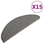Voir la diapositive 2 : VIDAXL Tapis de marches d'escalier 15 pcs Gris 65x21x4 cm