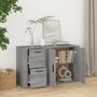 Voir la diapositive 3 : VIDAXL Buffet Sonoma gris 100x33x59,5 cm Bois d'ingenierie