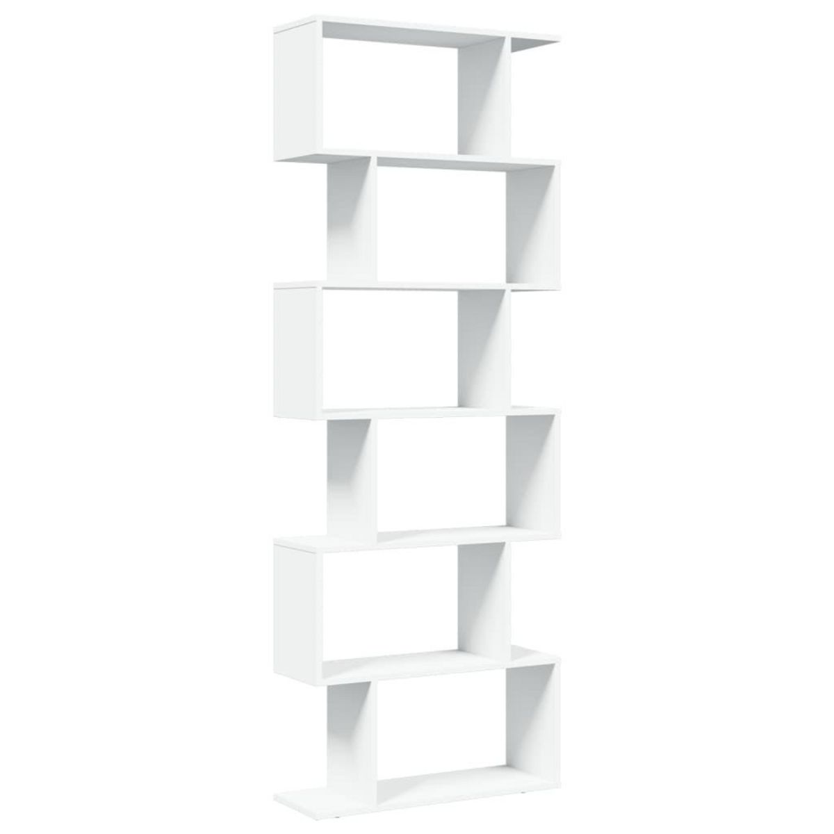 VIDAXL Etagere separatrice de piece a 6 niveaux blanc 70x24x193 cm