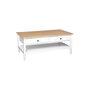 Voir la diapositive 1 : ATMOSPHERA Table Basse 4 Tiroirs Design  Solen  110cm Blanc