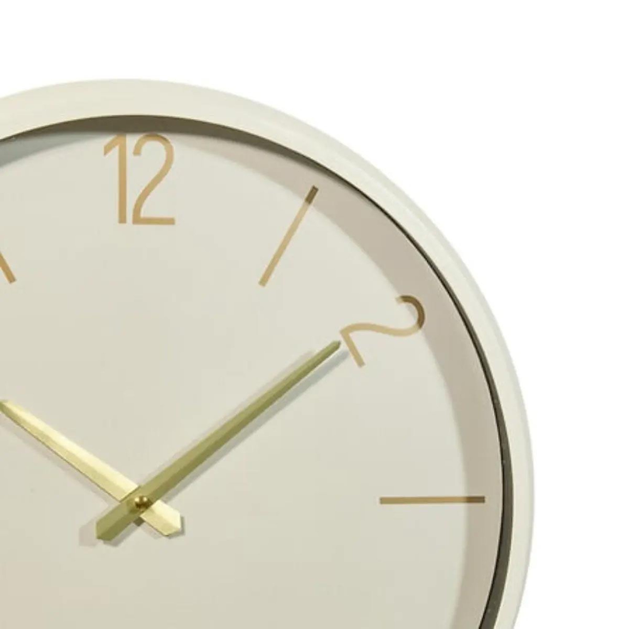 Voir la diapositive 2 : ATMOSPHERA Horloge murale design  yann  38cm doré