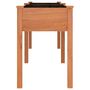 Voir la diapositive 5 : VIDAXL Jardiniere avec doublure marron 203x53x76 cm bois massif sapin