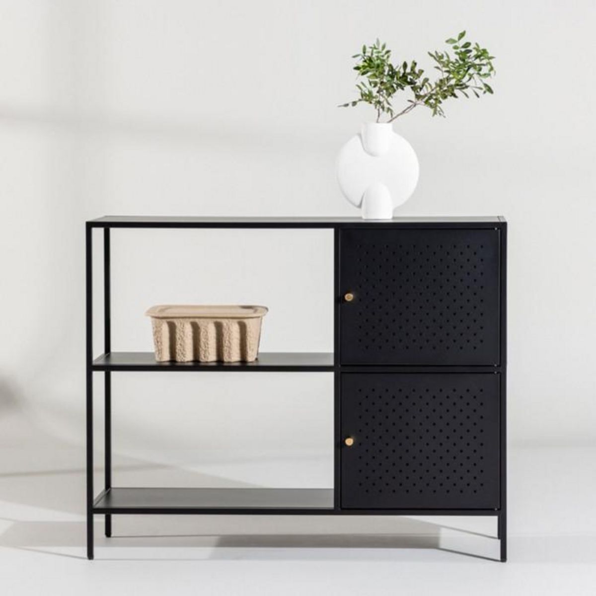 Paris Prix Console Design en Métal  Salta  100cm Noir