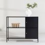 Voir la diapositive 6 : Paris Prix Console Design en Métal  Salta  100cm Noir
