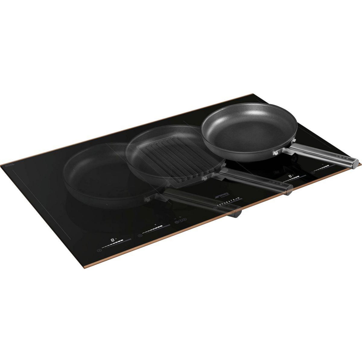 SMEG Plaque induction aspirante HOBD682R1