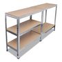 Voir la diapositive 3 : VIDAXL tagere de rangement 10 pieces
