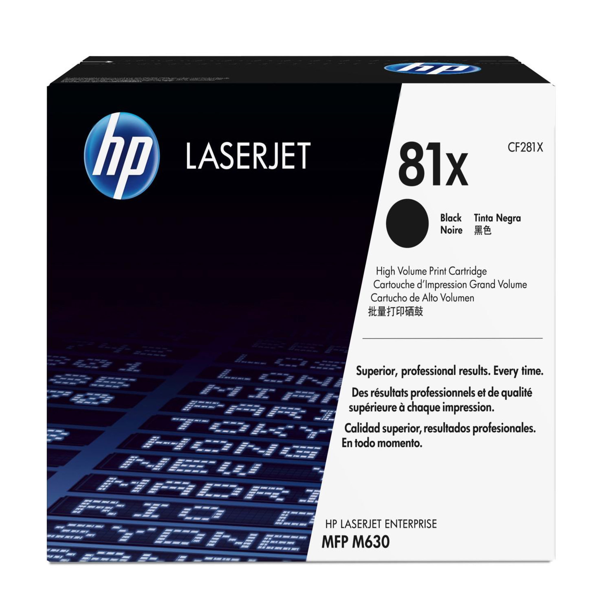 Voir la diapositive 2 : HP Toner HP 81X Noir