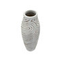 Voir la diapositive 2 : Paris Prix Vase Design en Résine  Oblix  50cm Blanc