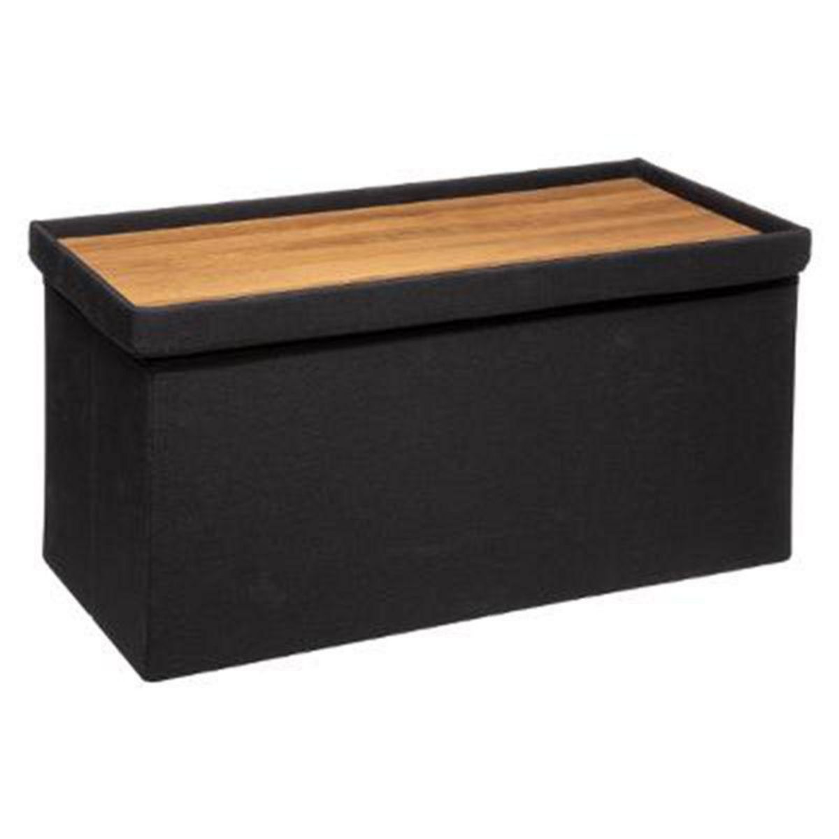  Pouf & Rangement  Classy  76cm Noir