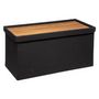 Voir la diapositive 2 :  Pouf & Rangement  Classy  76cm Noir