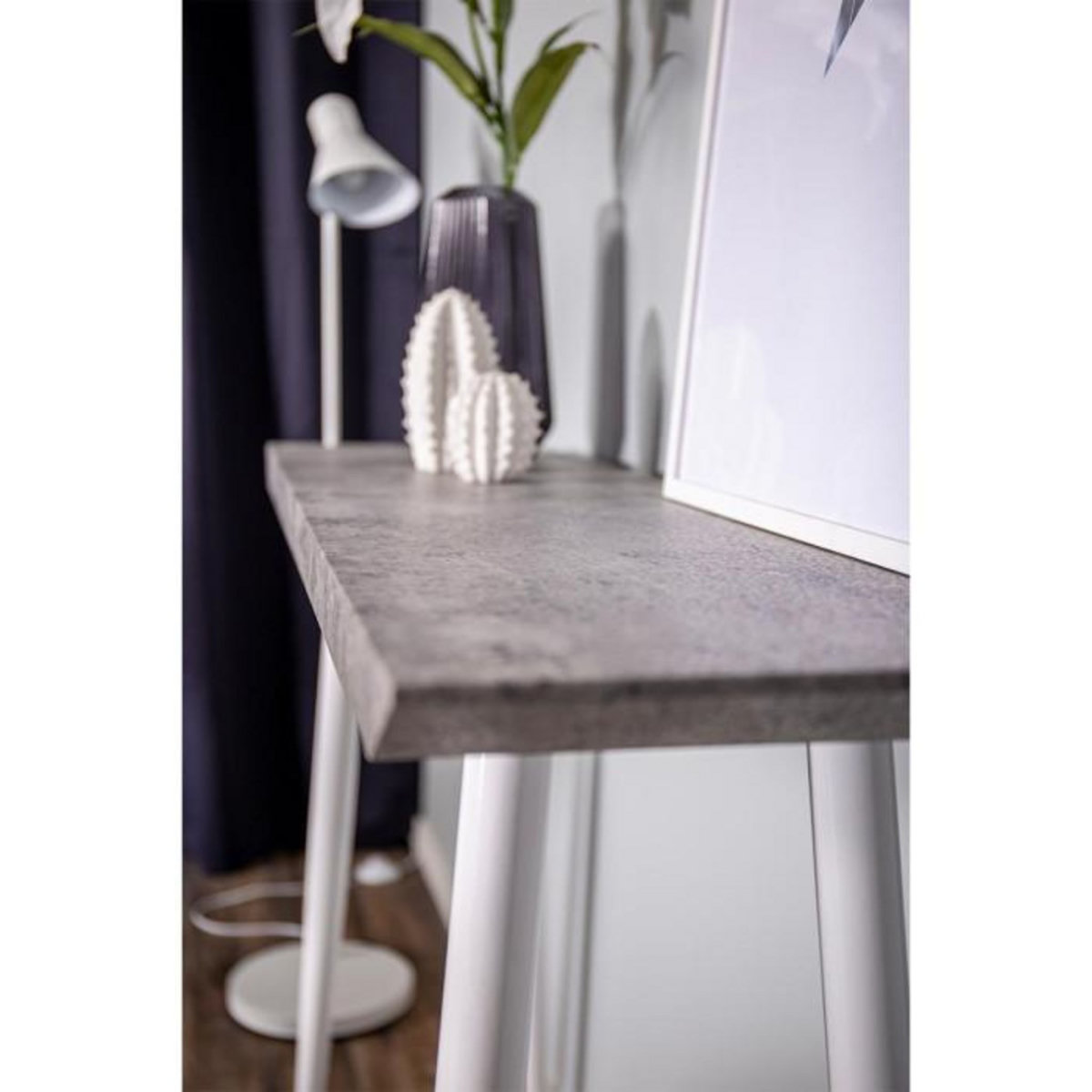 Paris Prix Console Design  Edge  110cm Blanc
