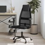 VIDAXL Chaise de bureau reglable en hauteur noir