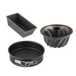 ZENKER Set de 3 mini moules à cake 15 cm, charnière 16 cm et kouglof 18 cm Zenker Spécial Mini