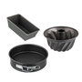 Voir la diapositive 1 : ZENKER Set de 3 mini moules à cake 15 cm, charnière 16 cm et kouglof 18 cm Zenker Spécial Mini