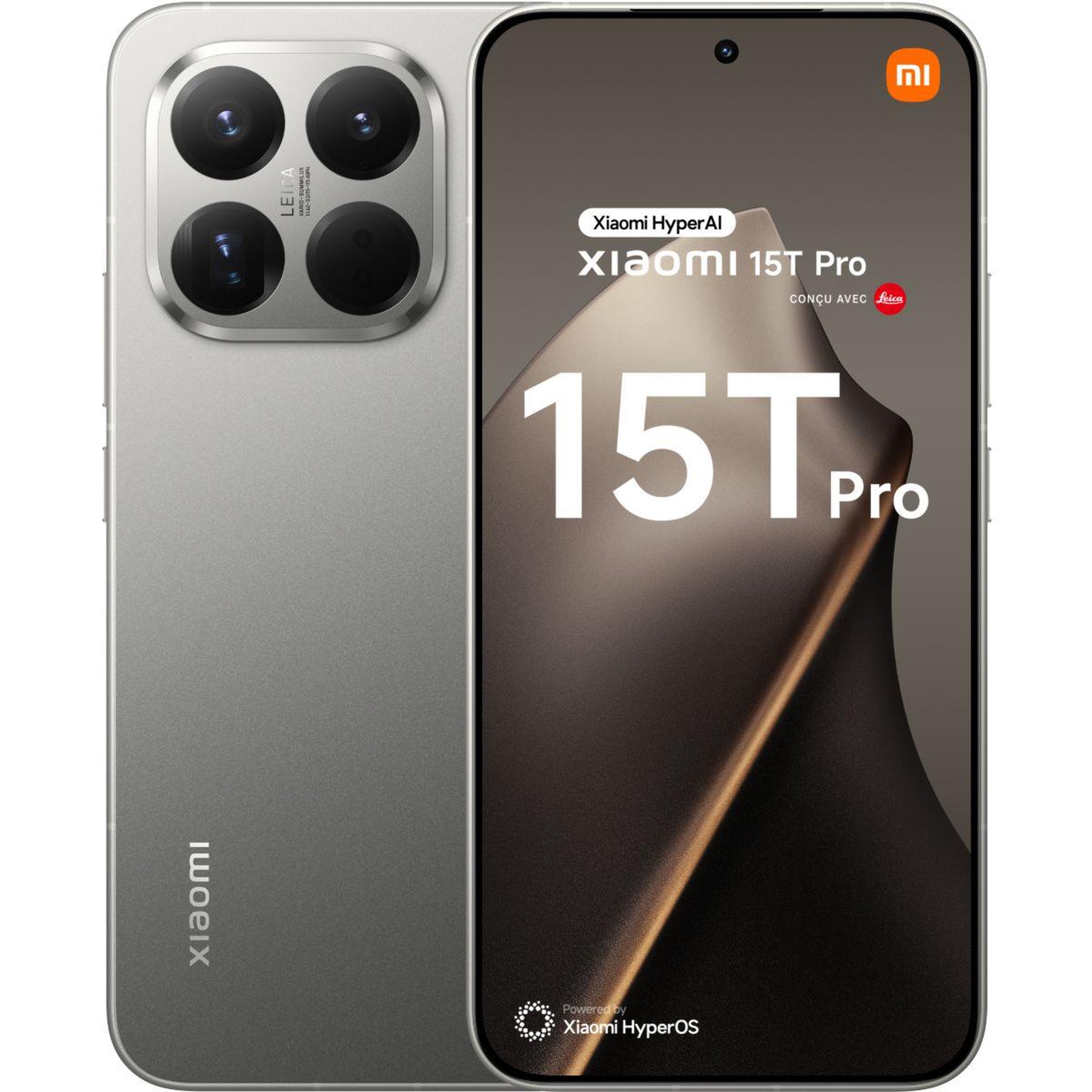 XIAOMI Smartphone 15T Pro conçu avec Leica 512Go Gris
