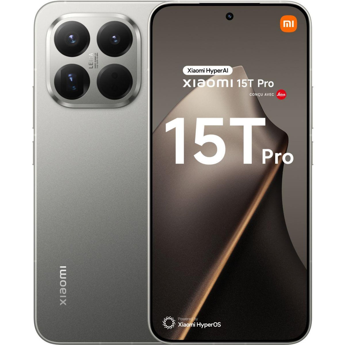 XIAOMI Smartphone 15T Pro conçu avec Leica 512Go Gris