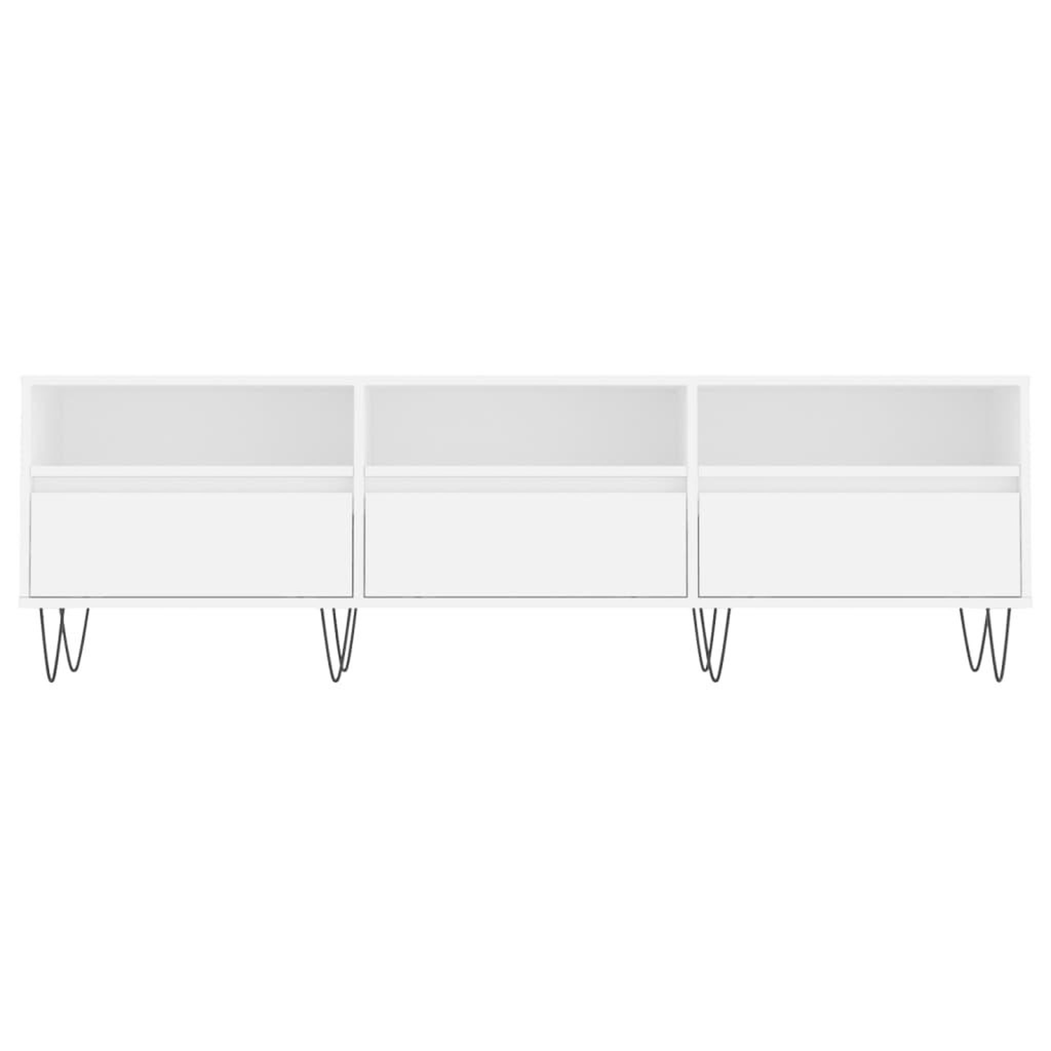 Voir la diapositive 5 : VIDAXL Meuble TV blanc 150x30x44,5 cm bois d'ingenierie