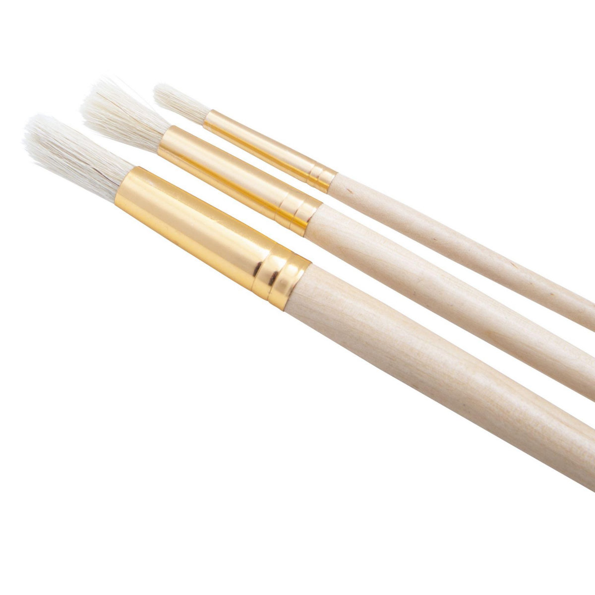 Gsc Lot de 3 pinceaux ronds Gsc