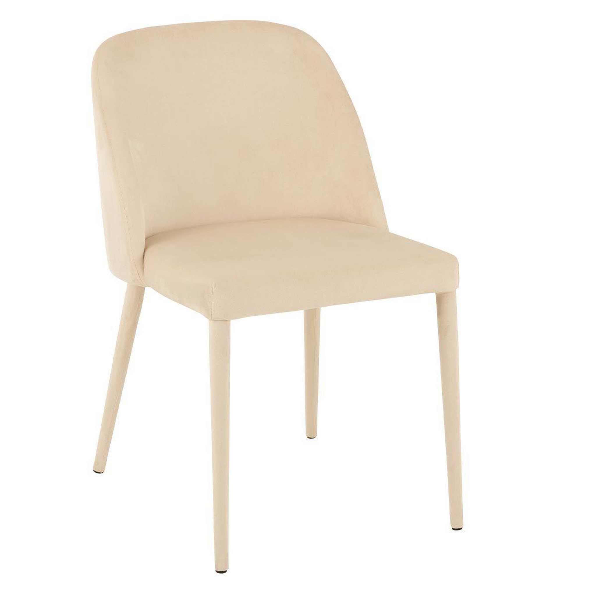 Voir la diapositive 1 : J-LINE Chaise Design  Charlotte  81cm Beige