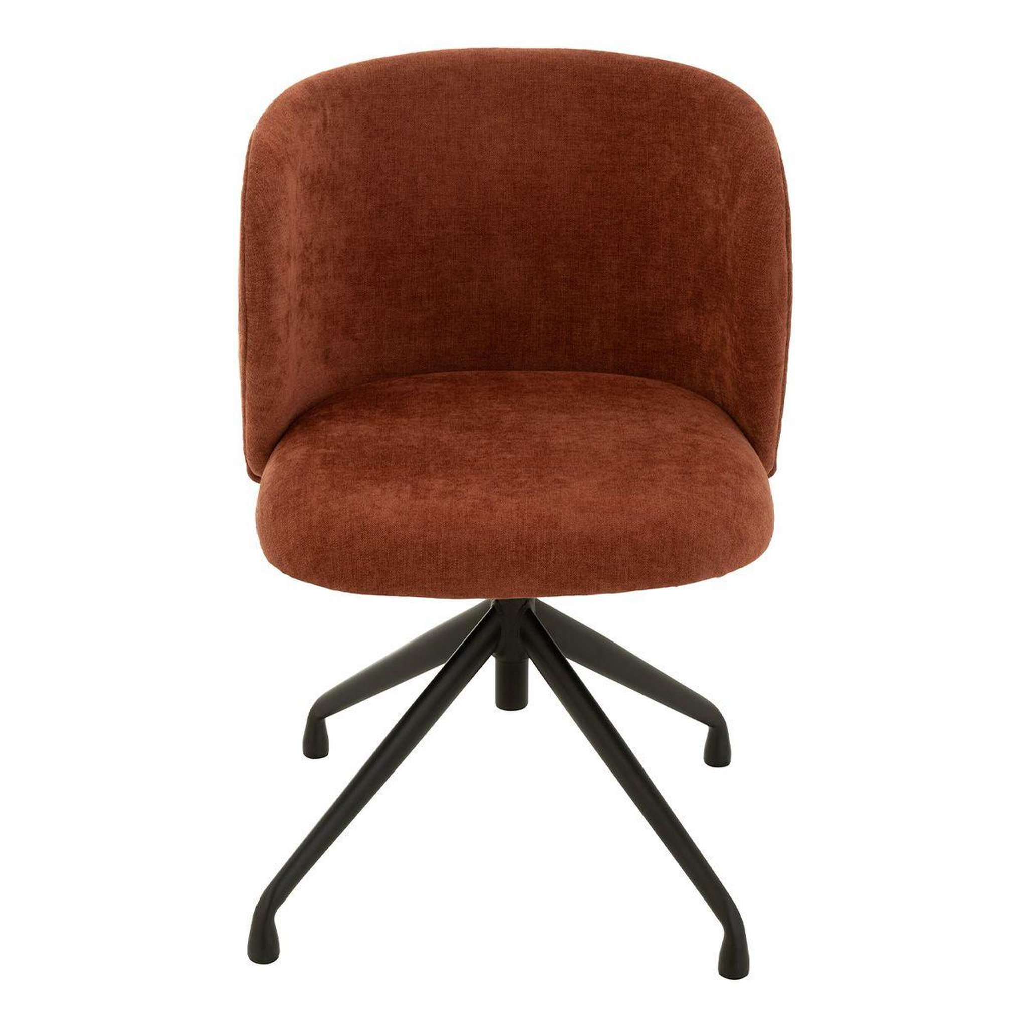 Voir la diapositive 3 : J-LINE Chaise pivotante design  gena  78-83cm bordeaux