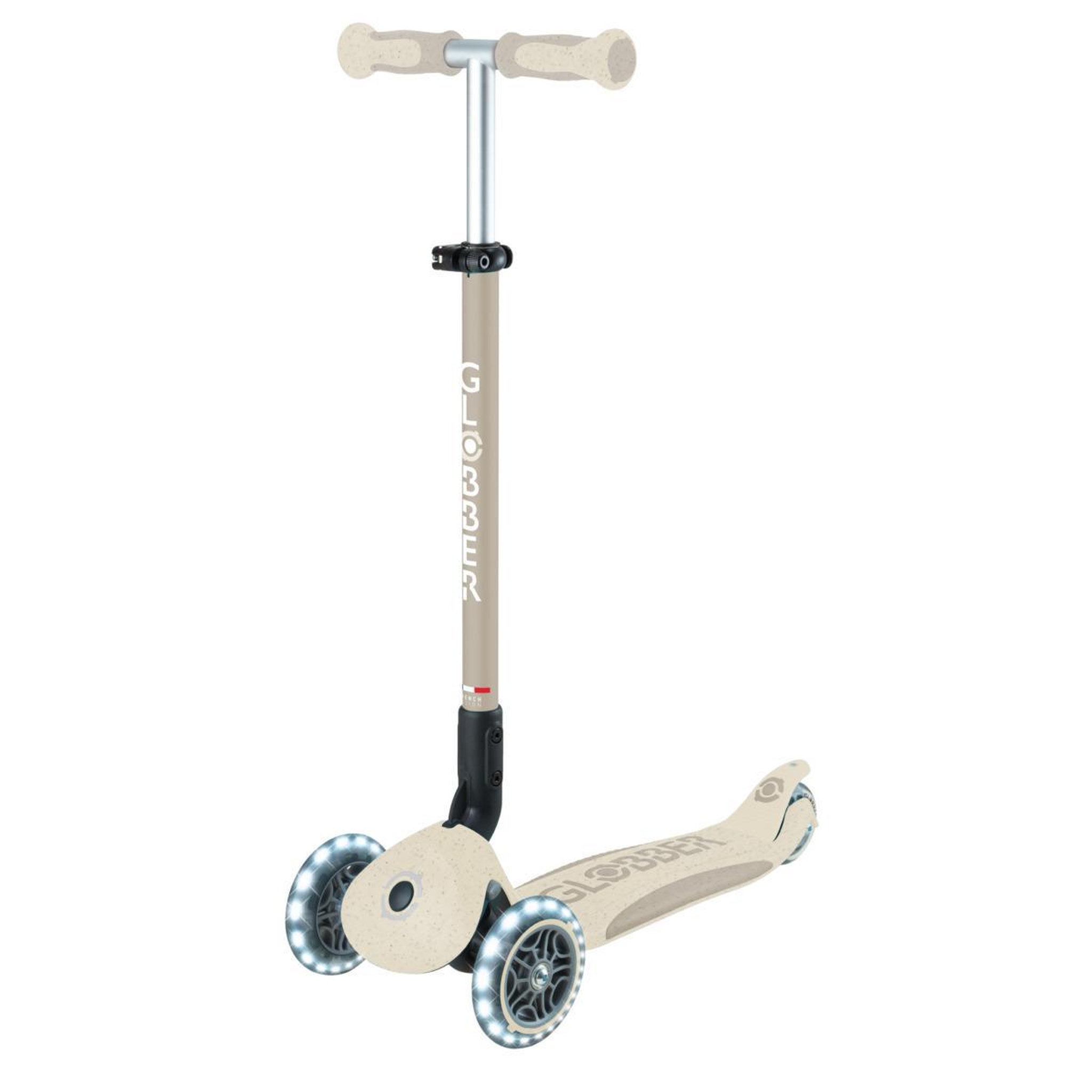 Globber Trottinette Go Up Deluxe Lights Eco-Logic 360° sable