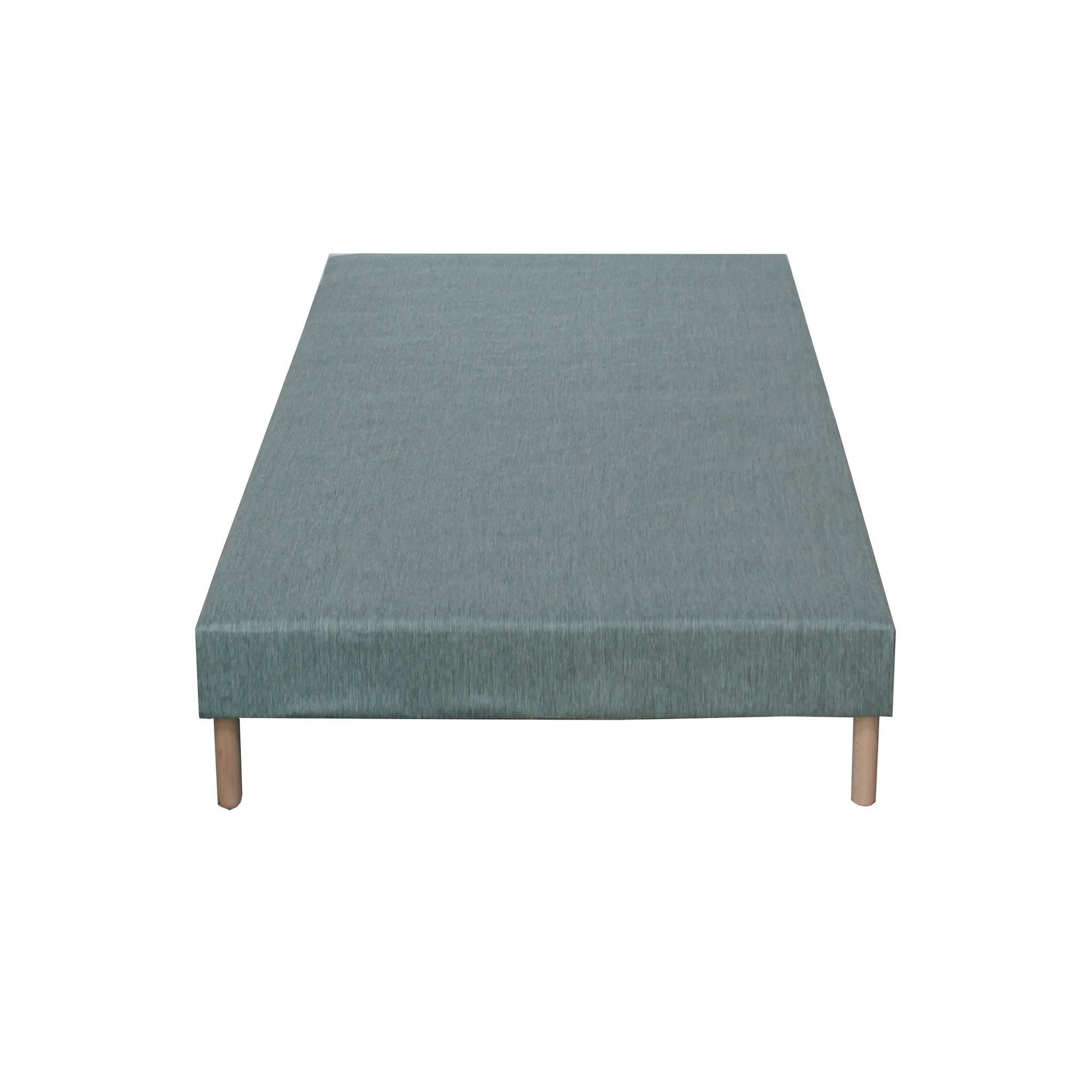 Voir la diapositive 2 : Sommier Tapissier à Lattes Vert 140x190 cm HYGGE