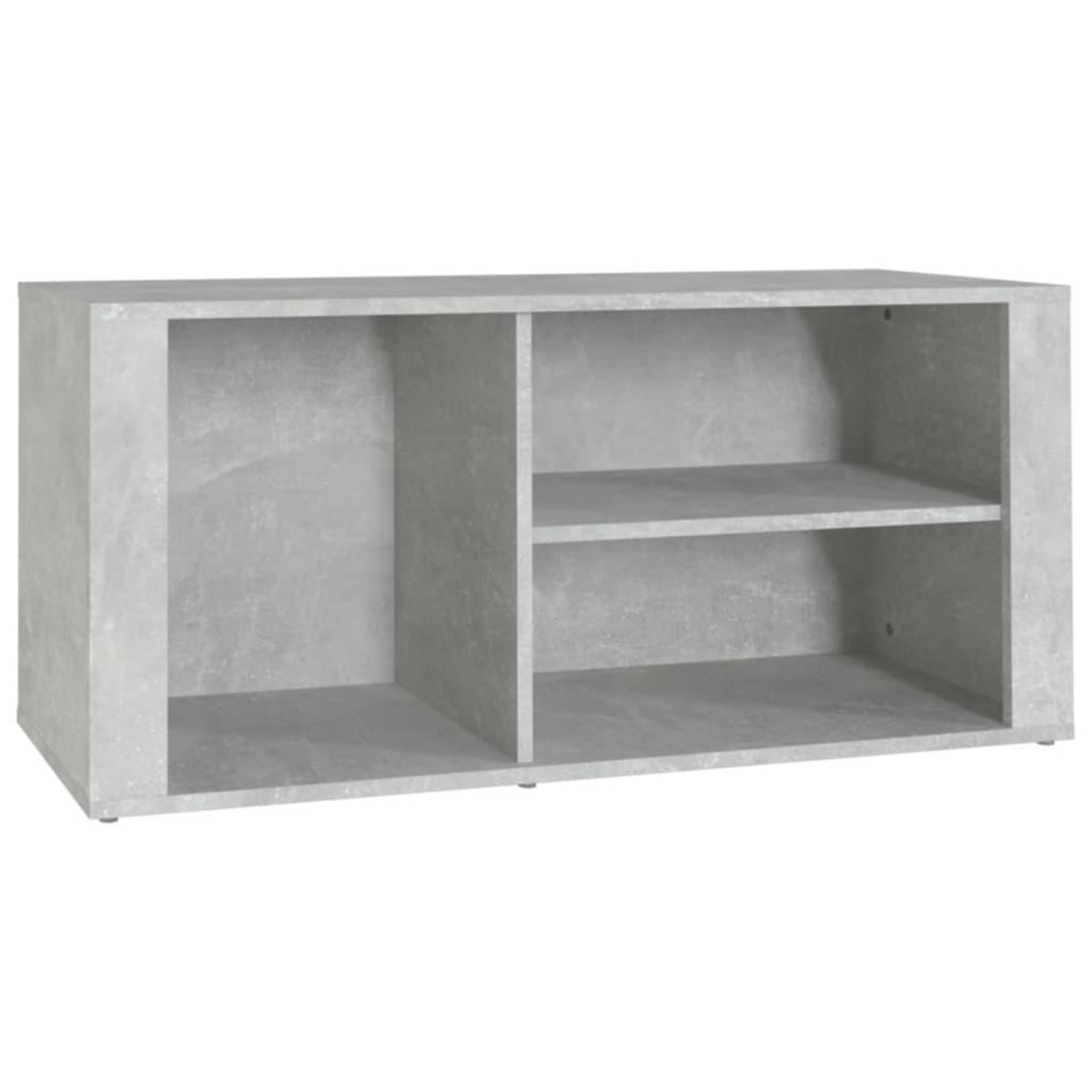 VIDAXL Armoire a chaussures Gris beton 100x35x45 cm Bois d'ingenierie