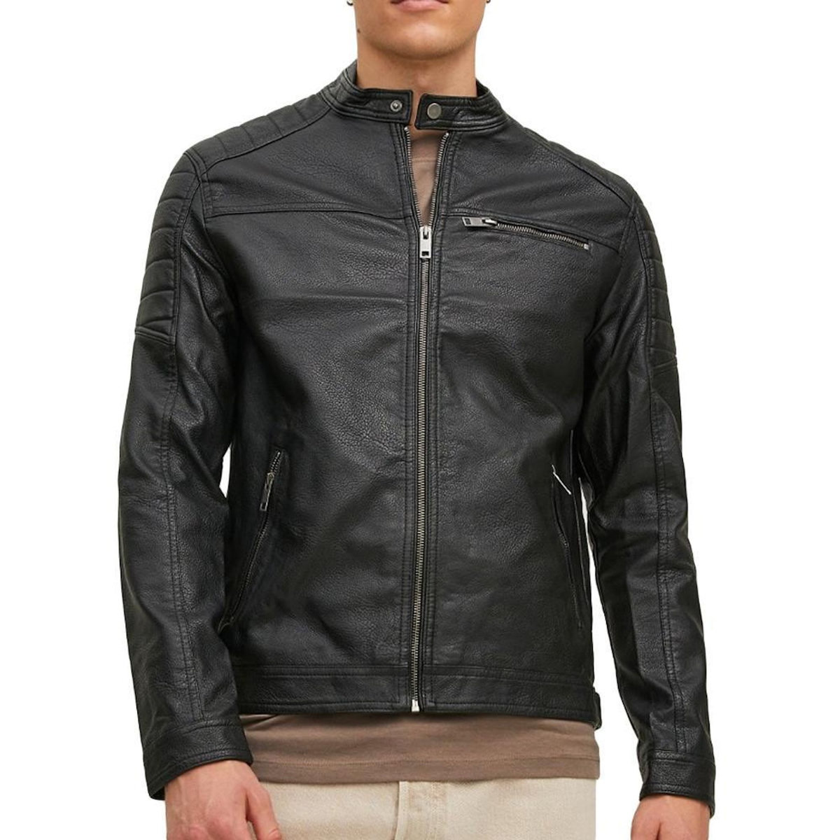 Jack & Jones Veste Simili Cuir e Homme Jack & Jones Tano