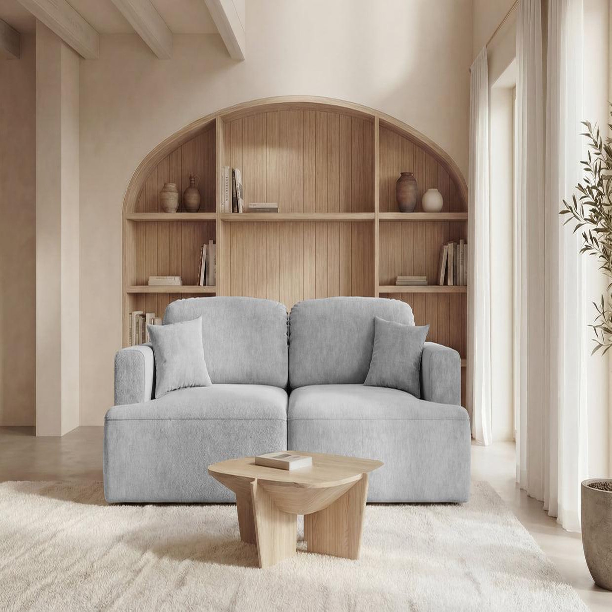 Voir la diapositive 3 : CASANOVA PARIS Chiara - canapé droit convertible tissu velours 3 places