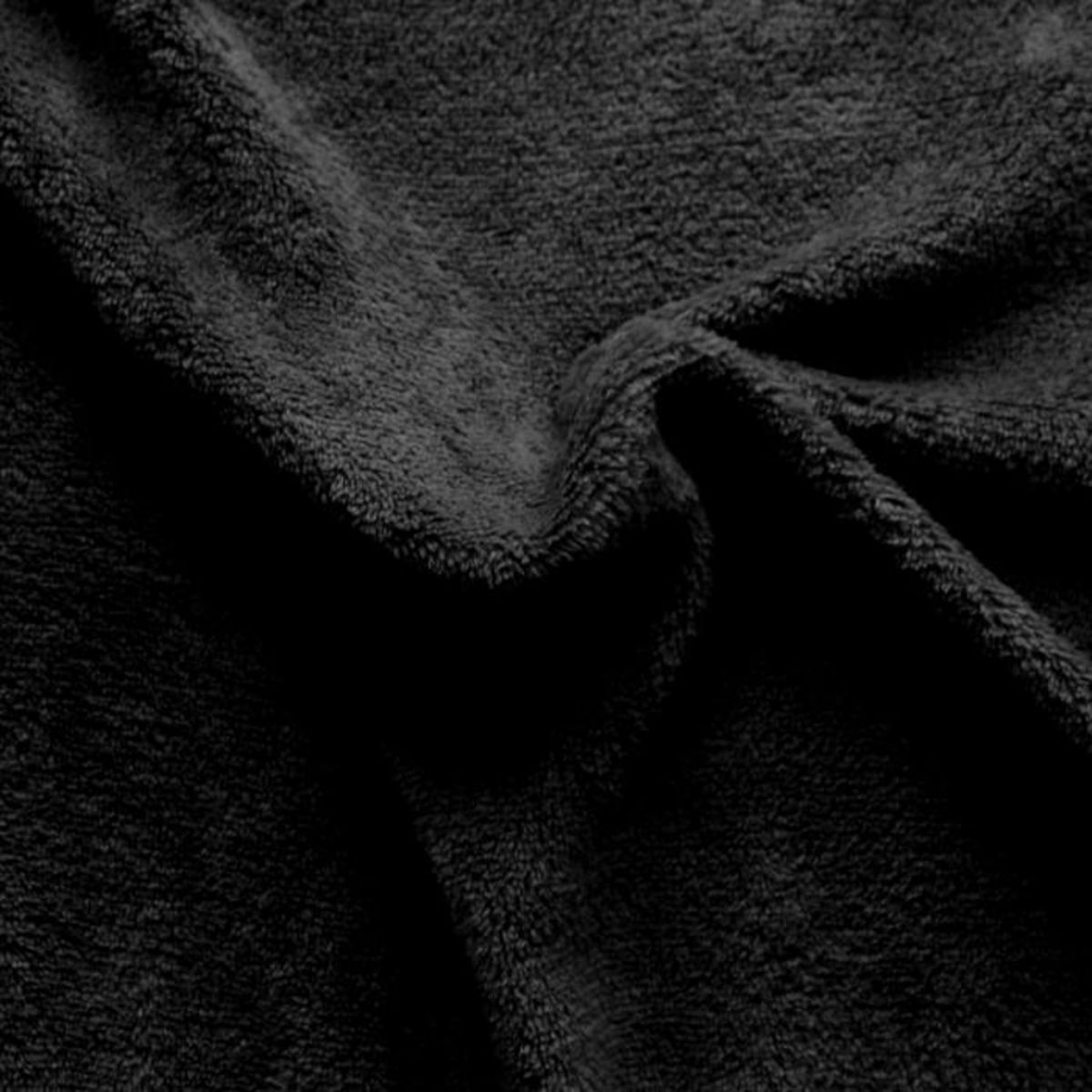 Paris Prix Plaid Polaire XL Uni  Coral Fleece  180x220cm Noir