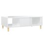 Voir la diapositive 2 : VIDAXL Table basse blanc brillant 103,5x60x35 cm bois d'ingenierie