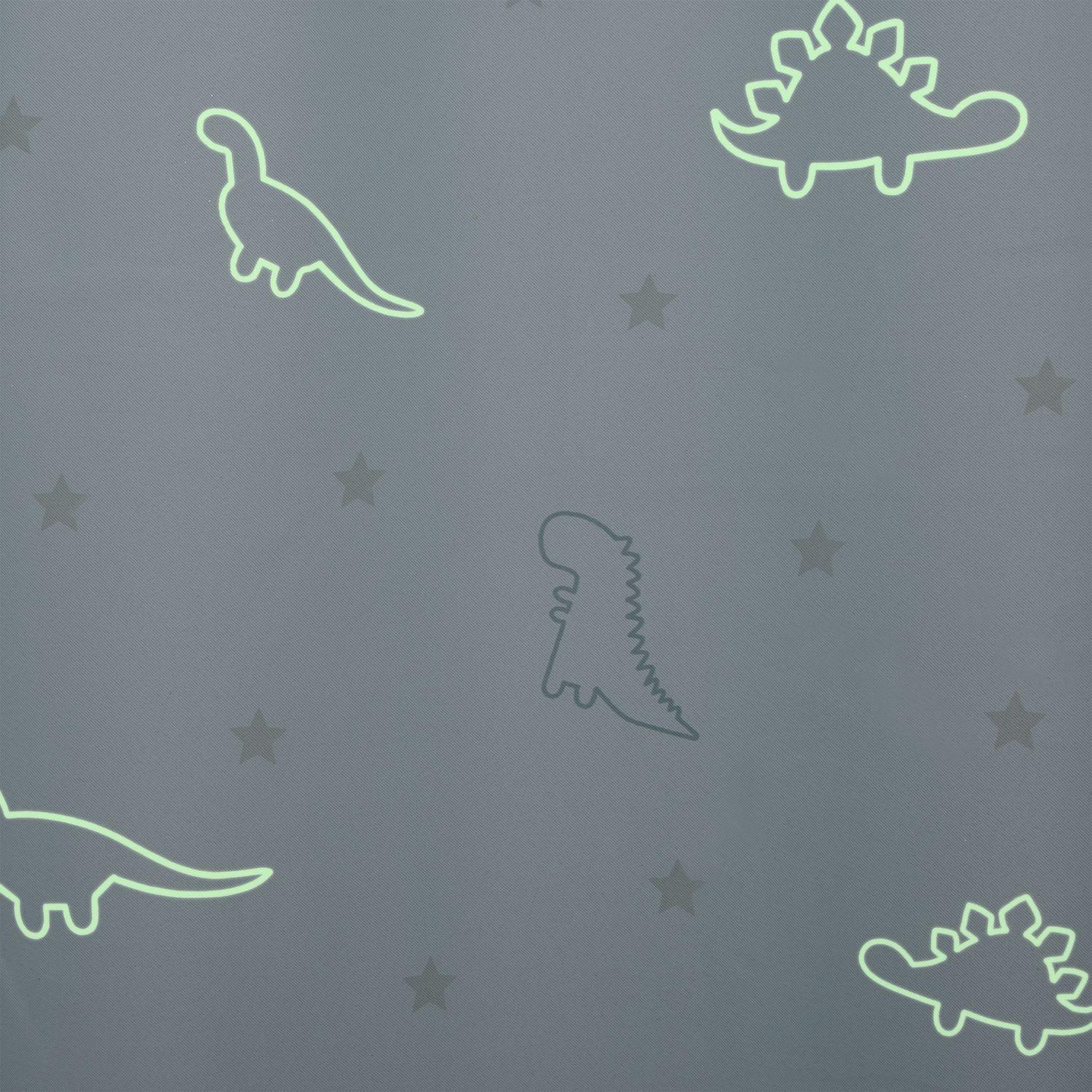Voir la diapositive 3 : ATMOSPHERA Rideau occultant phosphorescent enfant dinosaure - 140 x 250 cm - bleu
