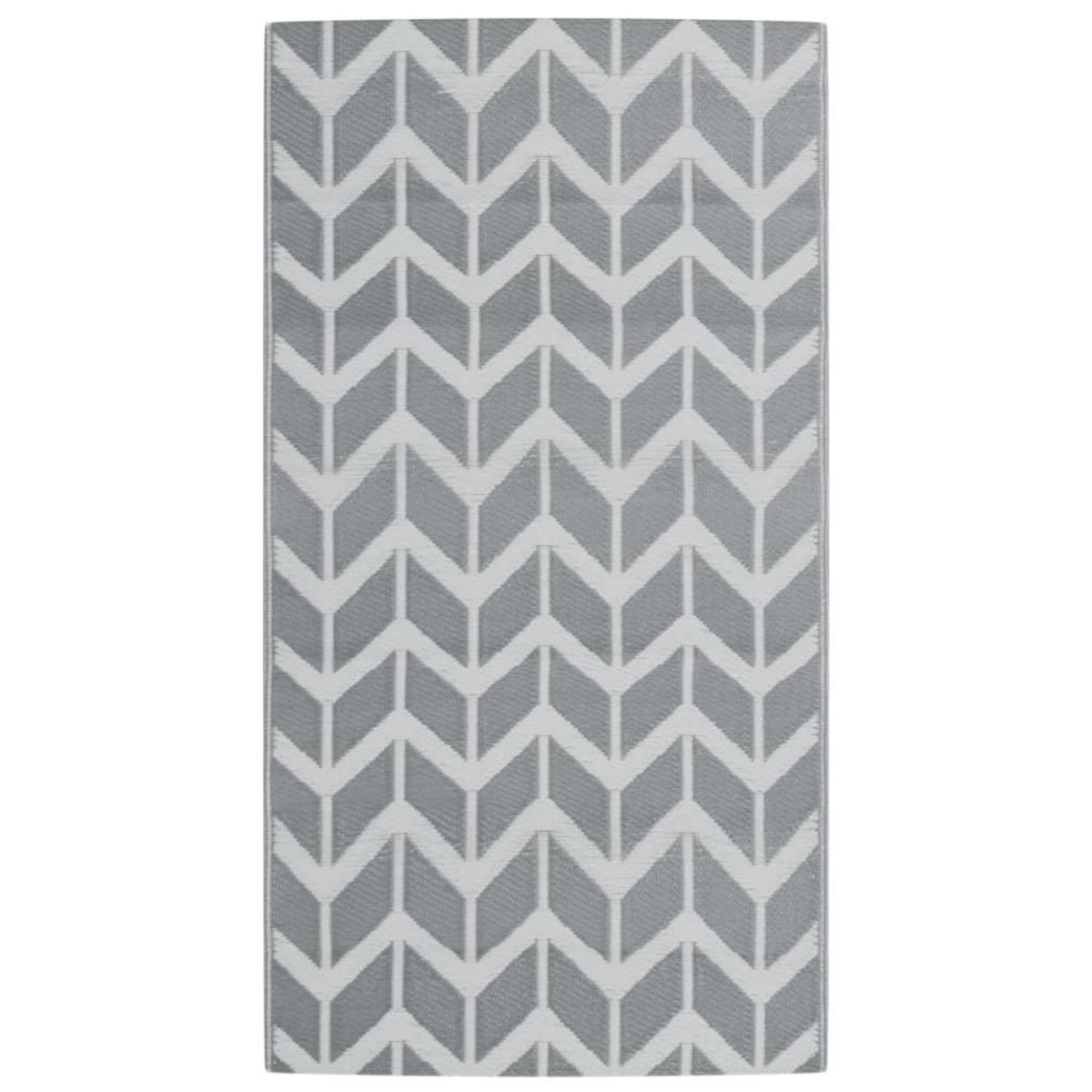 VIDAXL Tapis d'exterieur ARAKIL gris 80 x 150 cm PP