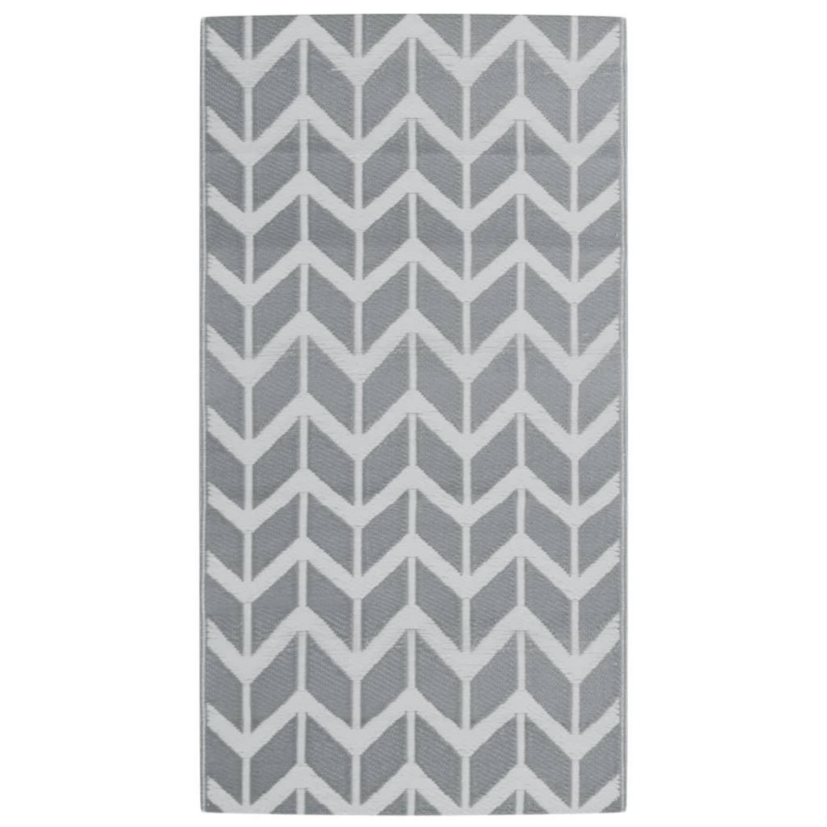 VIDAXL Tapis d'exterieur ARAKIL gris 80 x 150 cm PP