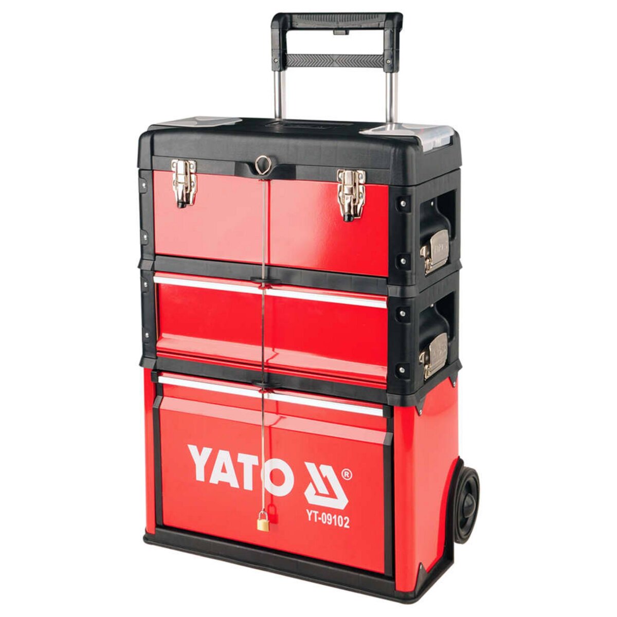  YATO Chariot a boîtes a outils avec 2 tiroirs 52x32x72 cm