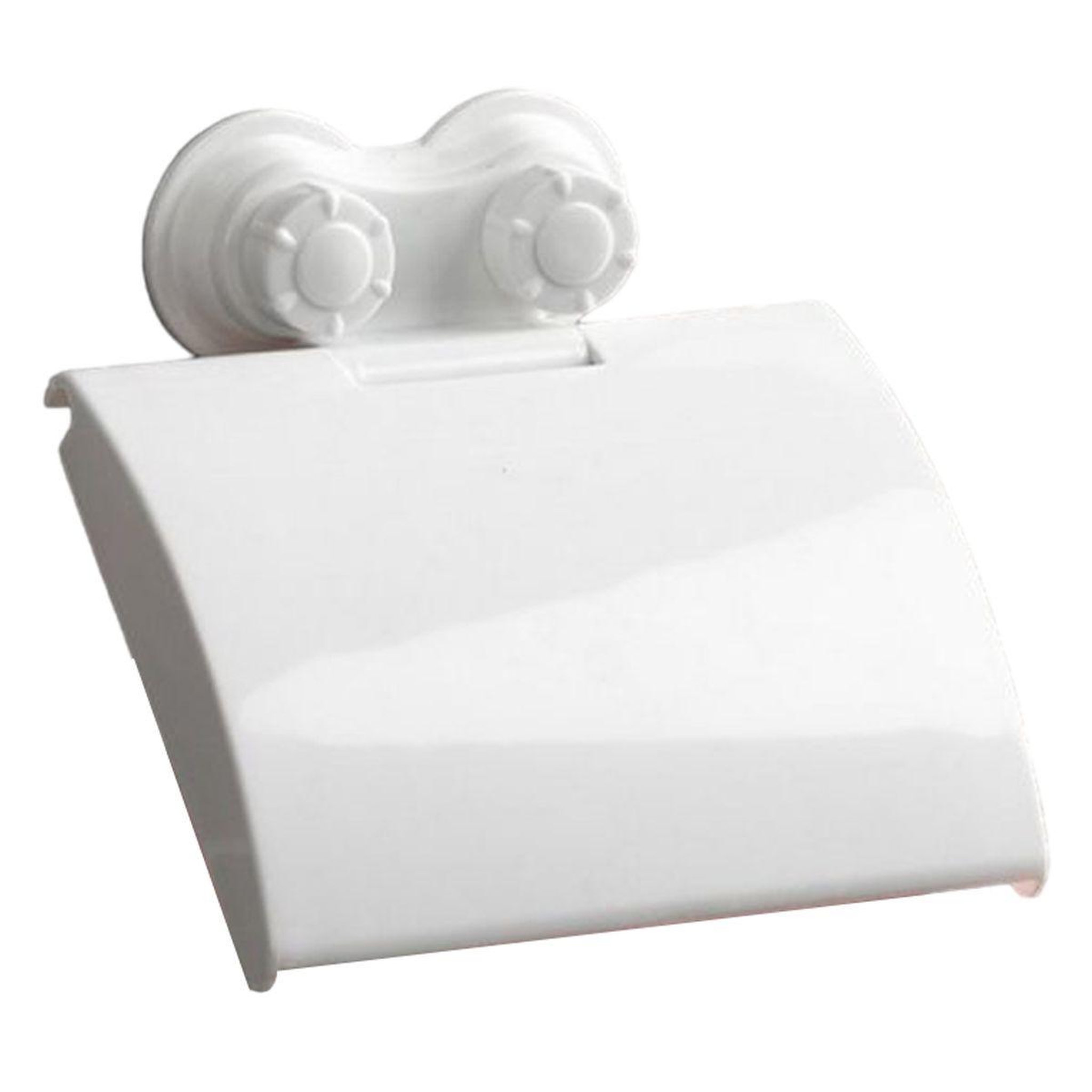 Douceur d'Intérieur Dérouleur papier wc  ventouse  15cm blanc