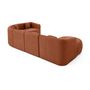 Voir la diapositive 6 : LISA DESIGN Ikare - canapé modulable d'angle gauche - 6 places - en tissu