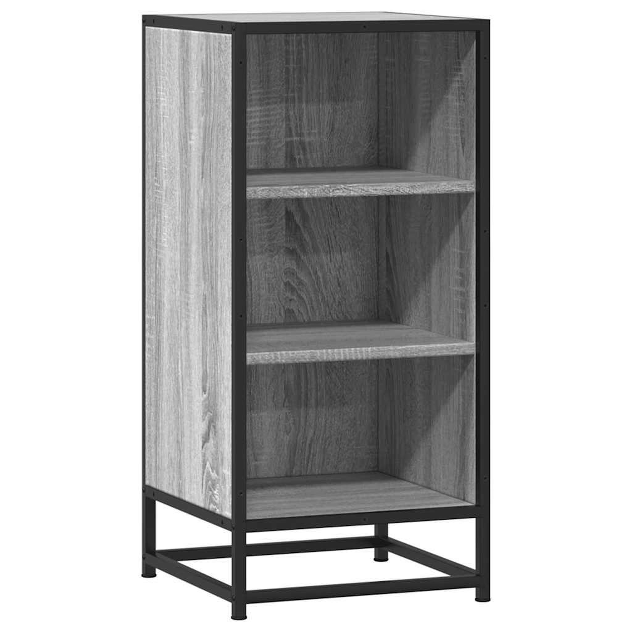 Voir la diapositive 2 : VIDAXL Buffet sonoma gris 35,5x35x76 cm bois d'ingenierie et metal