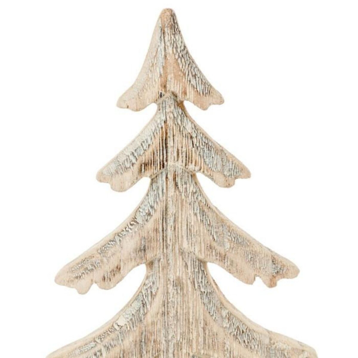 FEERIC LIGHT & CHRISTMAS Sapin de Noël sur Buche  Cocon  27cm Naturel