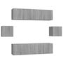 Voir la diapositive 2 : VIDAXL Ensemble de meubles TV 6 pcs Sonoma gris Bois d'ingenierie