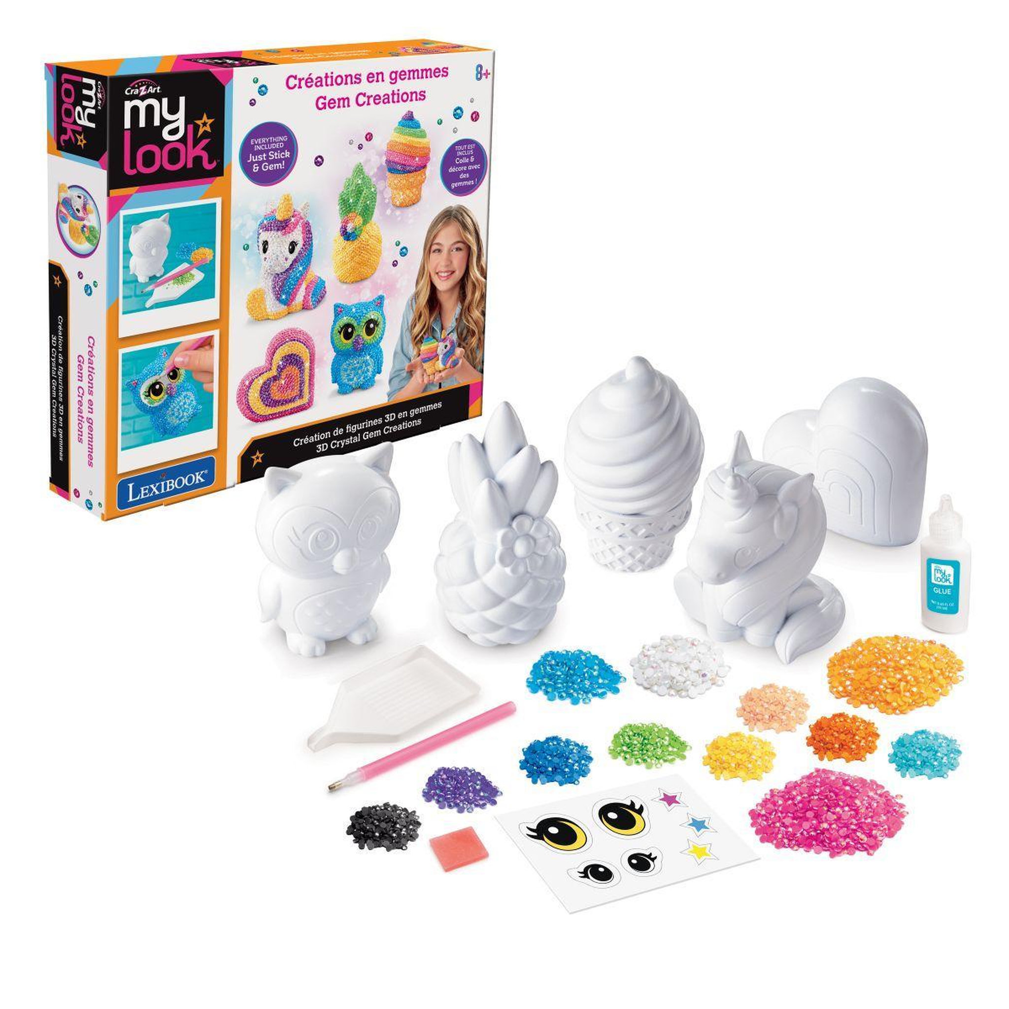 Lexibook Création de figurines 3D en pierres précieuses