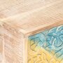 VIDAXL Table de chevet sculptee 40x30x50 cm Bois d'acacia massif