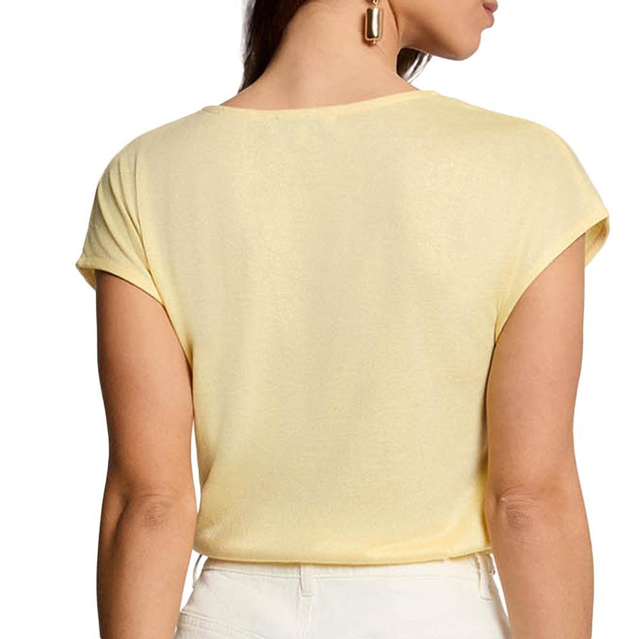 Voir la diapositive 5 : MORGAN T-shirt jaune femme morgan fantaisie