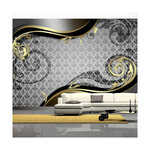 Paris Prix Papier Peint  Golden Snail. Coloris disponibles : Multicolore