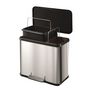 Voir la diapositive 3 : HAILO Poubelle de tri à pédale 17+9L Öko Duo Plus Inox